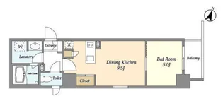 リエトコート元赤坂【5階】の間取り