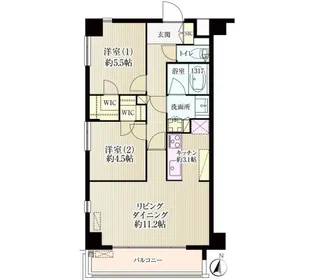 アリビオテラス芦花公園【6階】の間取り