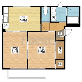 ドミール【1階】の間取り