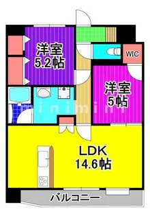 SQUARE春日(スクエア)【8階】の間取り