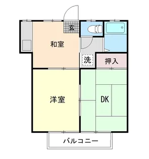 コーポフジ【2階】の間取り