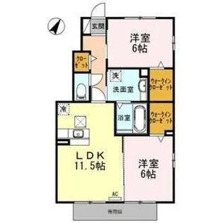 BELLAIR SETO【1階】の間取り