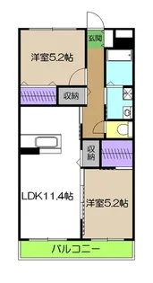 グランマスト高そね【3階】の間取り