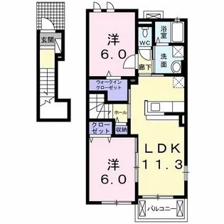 プラシード・カーサ【2階】の間取り