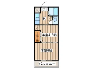 福住ソフィア【5階】の間取り
