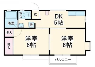フローラ壱番館【2階】の間取り