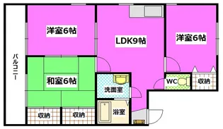 サンステート矢野【1階】の間取り