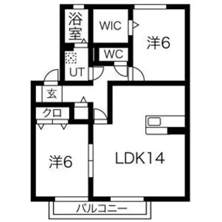 ディーグラフォート B棟【2階】の間取り