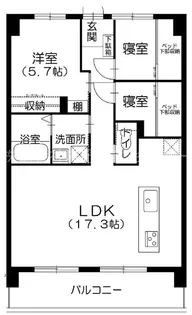 上井草グリーンハイツ5【2階】の間取り