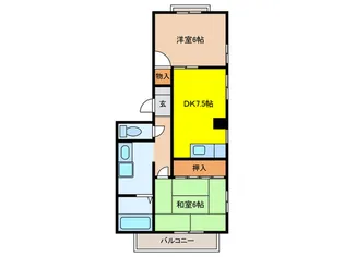 K s Court 甲東園の間取り