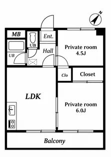 わらびマンション【9階】の間取り