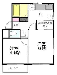 エイカーズ向山【2階】の間取り
