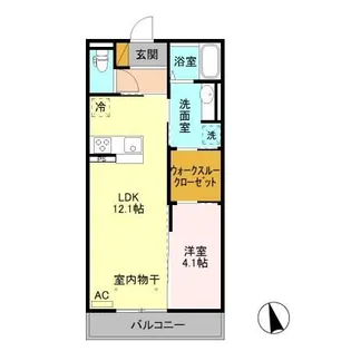 ルミエールクレスト【2階】の間取り