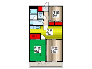 クラウンズマンション【2階】の間取り