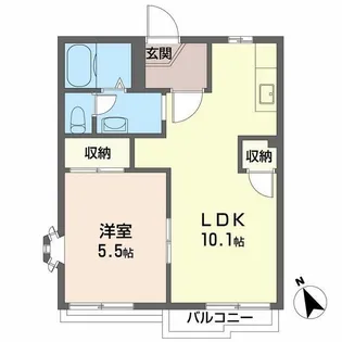 グリーンプラザ B【2階】の間取り