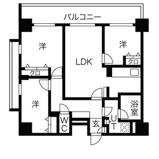 アーバンポイント高崎【6階】の間取り