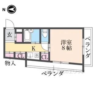 ひらこうパートI【5階】の間取り