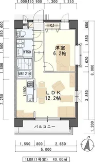 しゃとれ西中田【2階】の間取り
