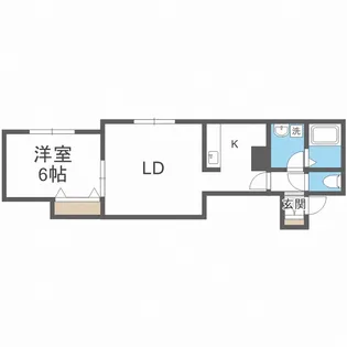 シルキー白石【1階】の間取り