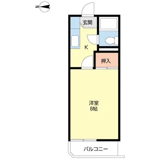 ファミール絹【2階】の間取り