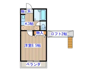 ノーブルファースト・K【1階】の間取り