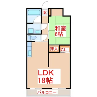第二久保ビル B棟【1階】の間取り