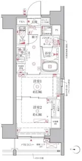 クレイシアIDZ台東竜泉【2階】の間取り