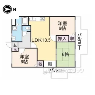 ダルバールやまと【3階】の間取り