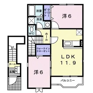 カーサ・セレッソ【2階】の間取り