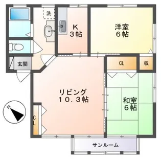 ツイン浅賀A【1階】の間取り