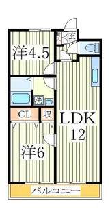 アビタシオン新柏【2階】の間取り