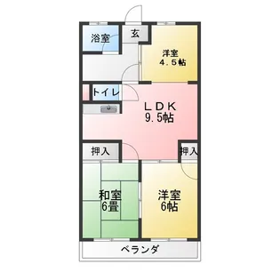 第2メゾンショーホー【3階】の間取り