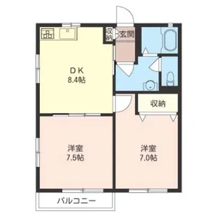 マーガレットガーデン【2階】の間取り