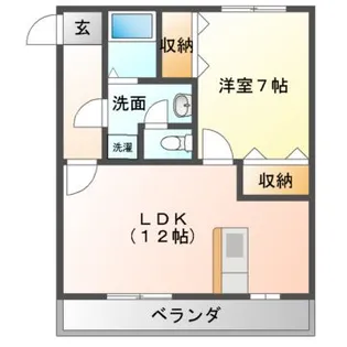 ヴィアステージ清原台A・B【3階】の間取り