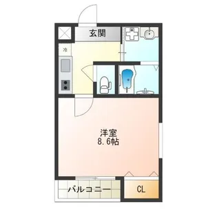 フジパレス阿倍野丸山通I番館【3階】の間取り