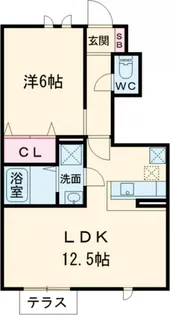 MARIAGE B棟【1階】の間取り