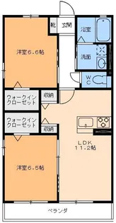 メゾンサブル【2階】の間取り