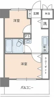 クレッセント羽田【6階】の間取り