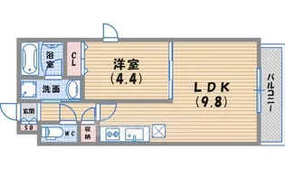 ヴィラージュM【2階】の間取り