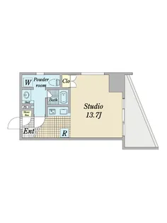 ROYAL BLISS Asakusa【4階】の間取り
