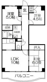 シャルマン5【6階】の間取り