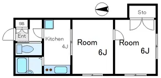 ハイツ山本【4階】の間取り