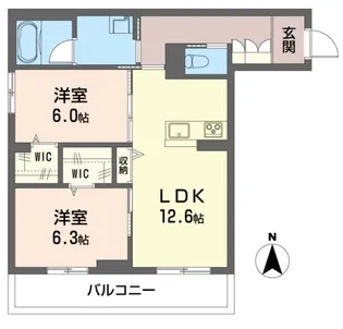 クリスターロ【1階】の間取り