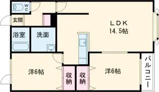 ハイツUM【1階】の間取り