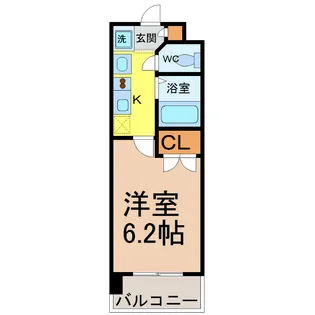 パルティール城西【9階】の間取り