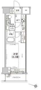 ルフレ赤羽サウス【9階】の間取り