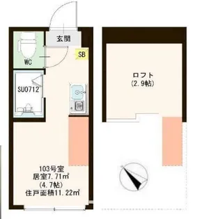 ハーモニーテラス桜台II【1階】の間取り