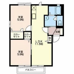 フォーレス A【2階】の間取り