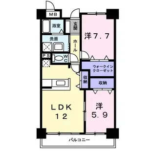 小牧ガーデンスクエア【4階】の間取り