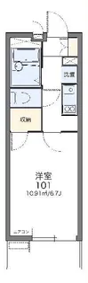 レオパレスBELL【1階】の間取り